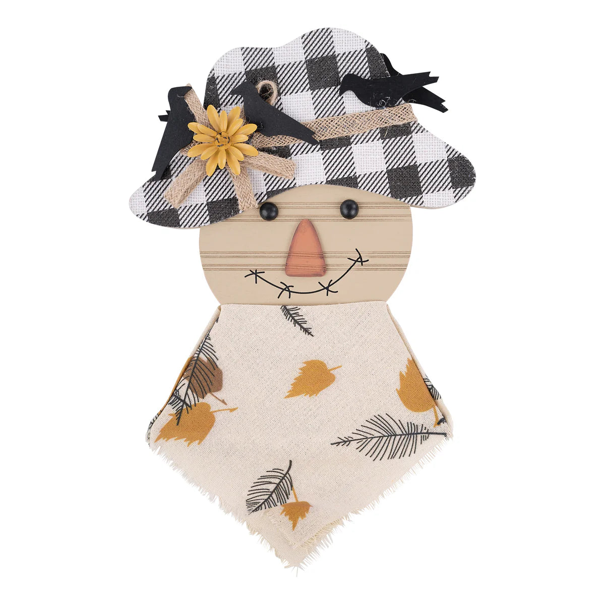 Scarecrow With Black Bird Topper
