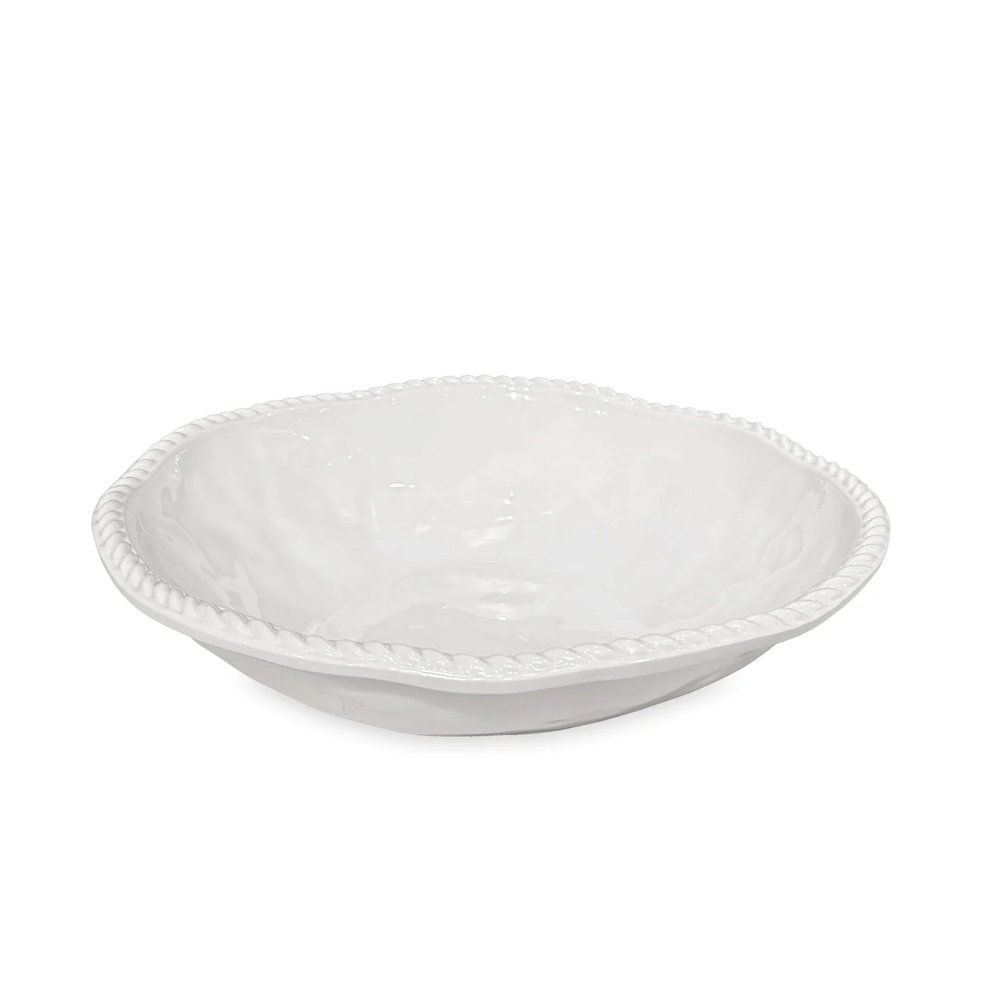 VIDA Ocean Nautical Rope Large Bowl White - 3333