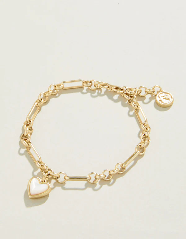 Full Heart Bracelet Mother-Of-Pearl