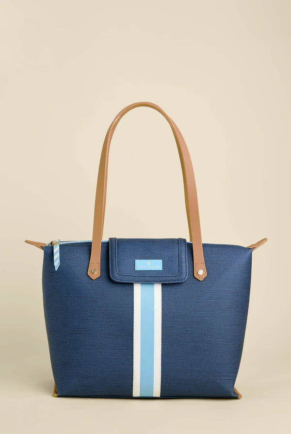 Amanda Zip Travel Tote Navy Blue