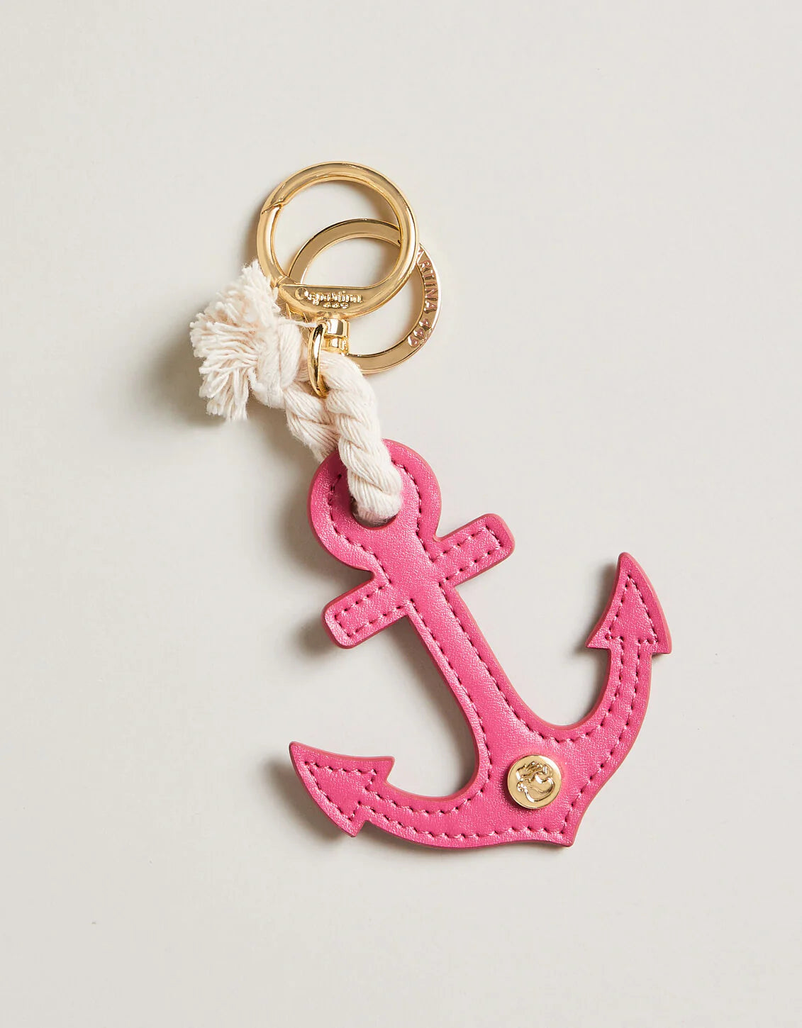 Pink Anchor Keychain