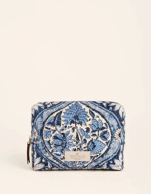 Callie Cosmetic Case Japonica Cartouche Blue