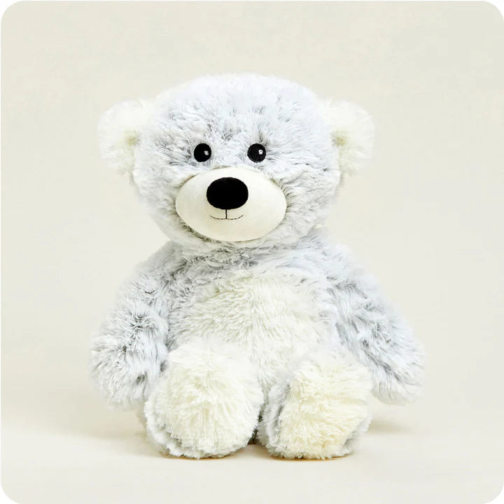 Gray Marshmallow Curly Bear Warmies