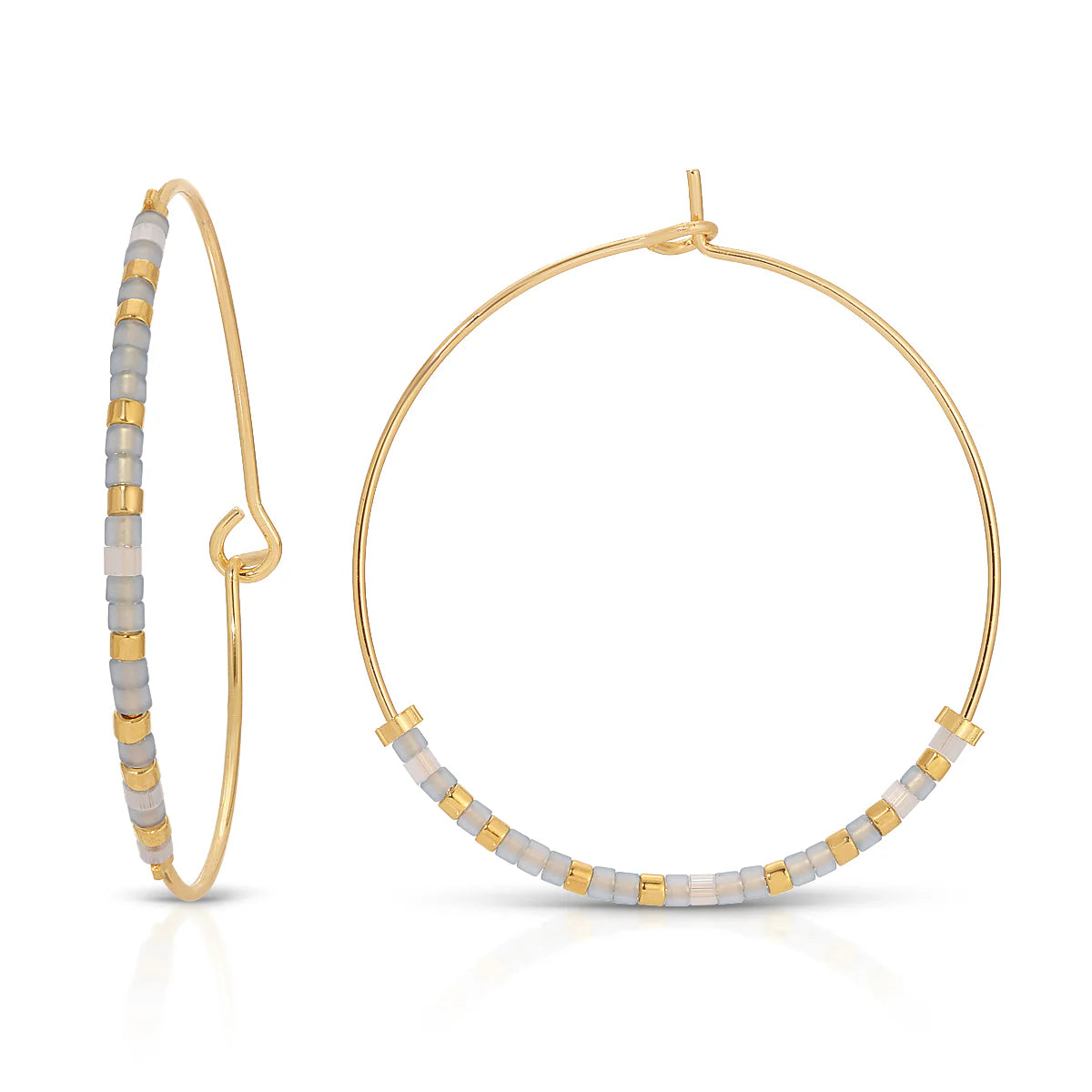Dot And Dash Hoop Earrings