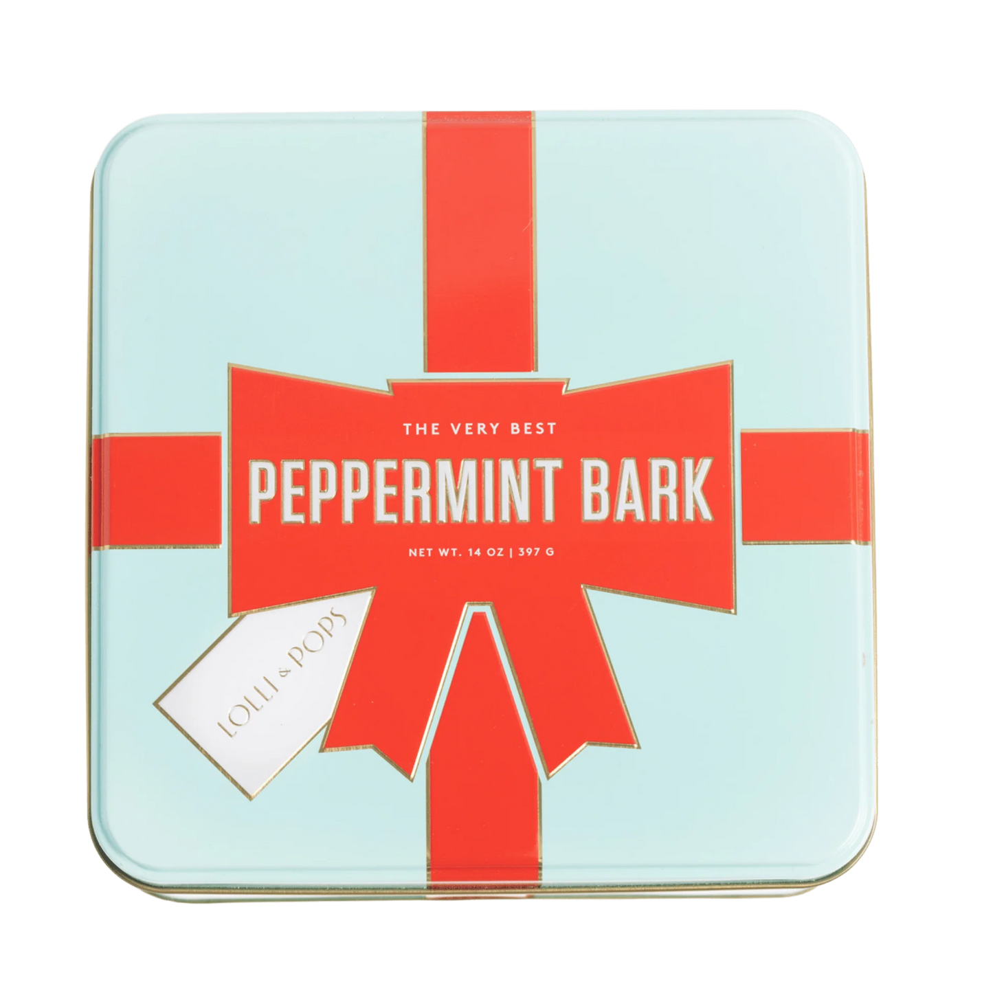 Lolli & Pops Peppermint Bark TIn