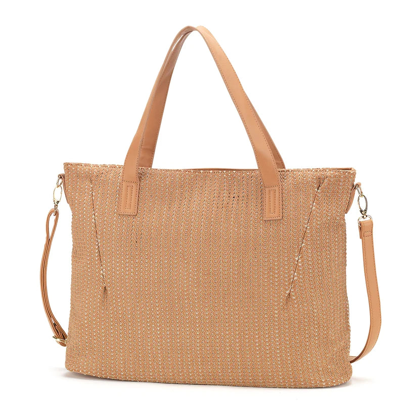 Textured Camel Audrey Purse