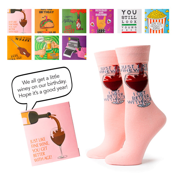 Two Left Feet It's Yo Birthday Gift Card Sock Set