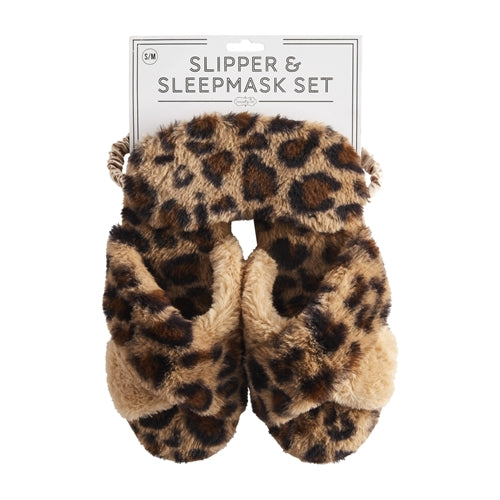 Leopard Slipper & Mask