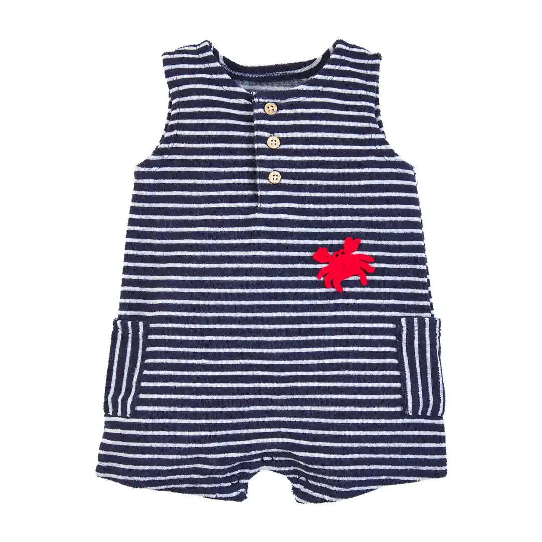 Terry Stripe Romper