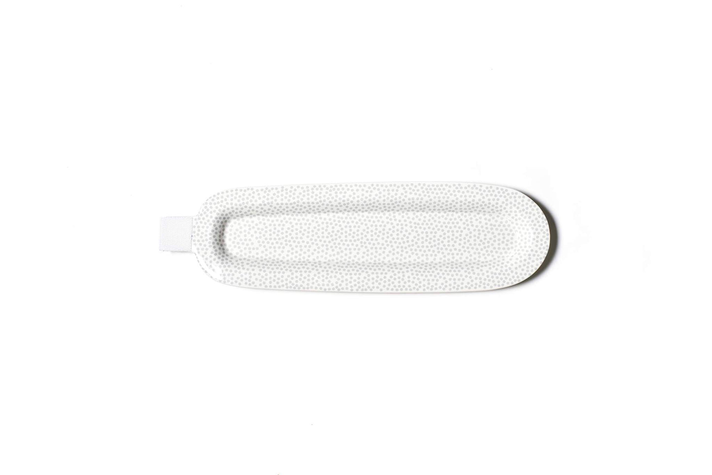 Stone Small Dot Skinny Oval Tray