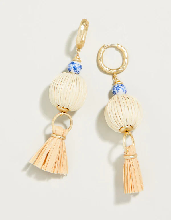 Summer House Earrings Natural Blue