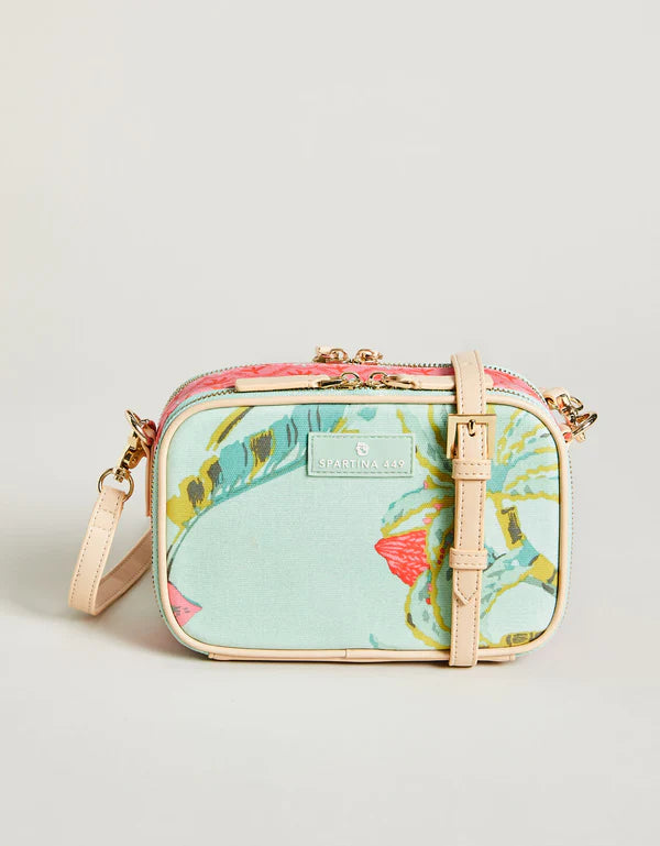 Meryl Crossbody Queenie Tropical Floral Seafoam