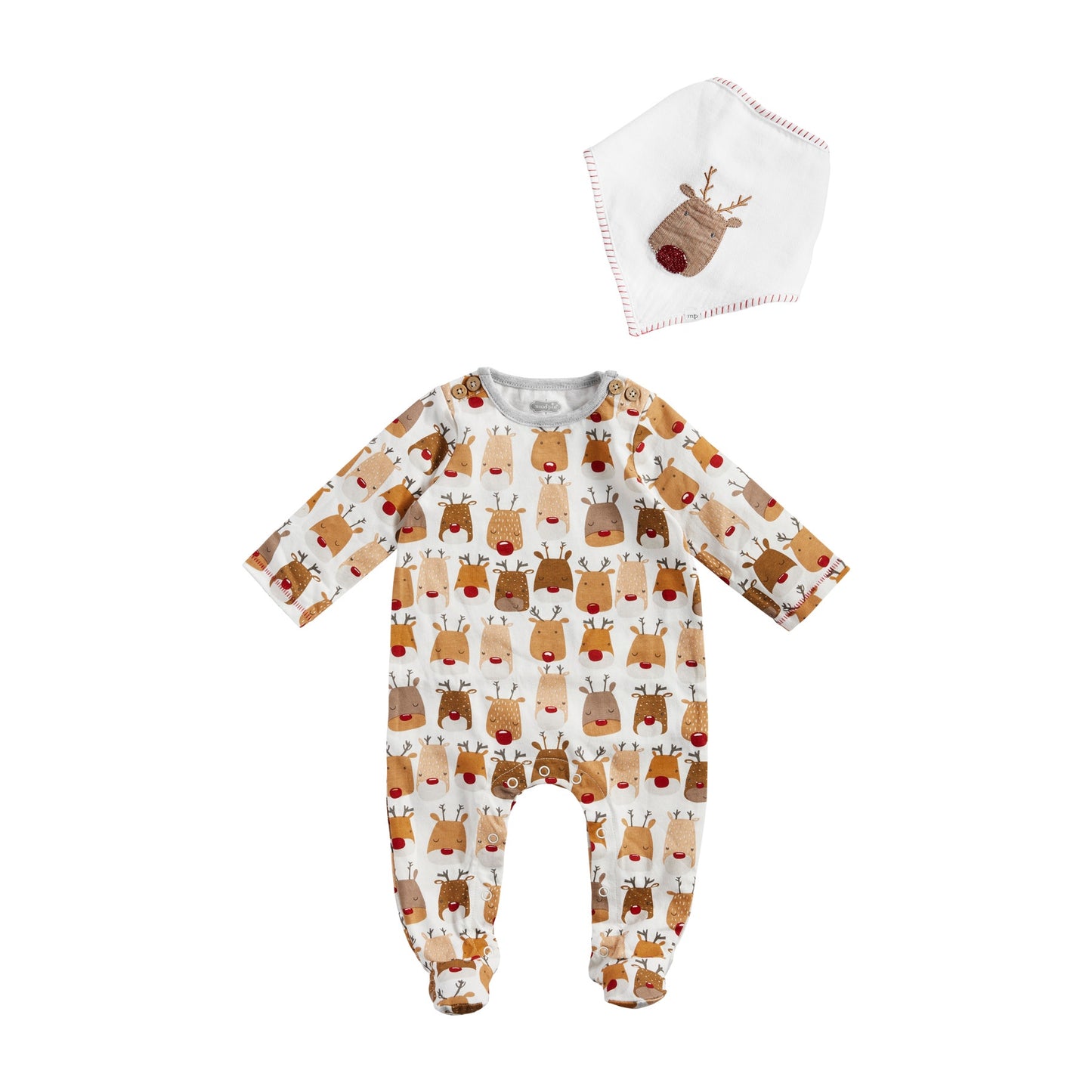Reindeer Sleeper & Bib Set