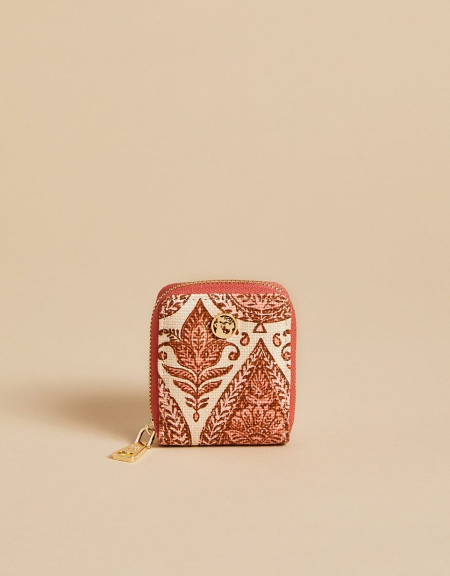 Accordion Wallet Pink House