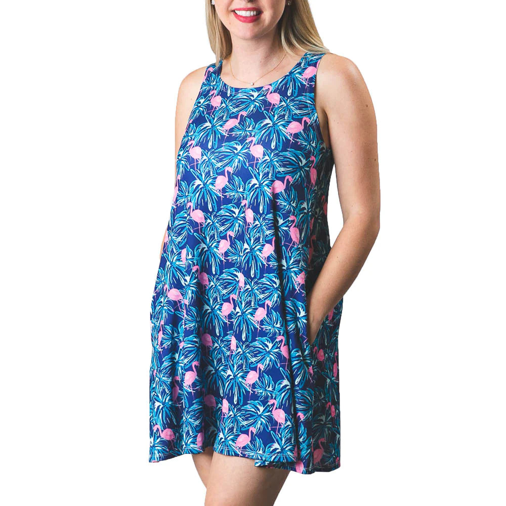Sophia Dress Flamingo