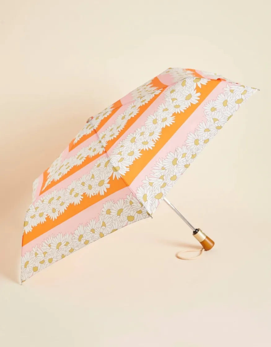 Travel Umbrella Daisy Stripe