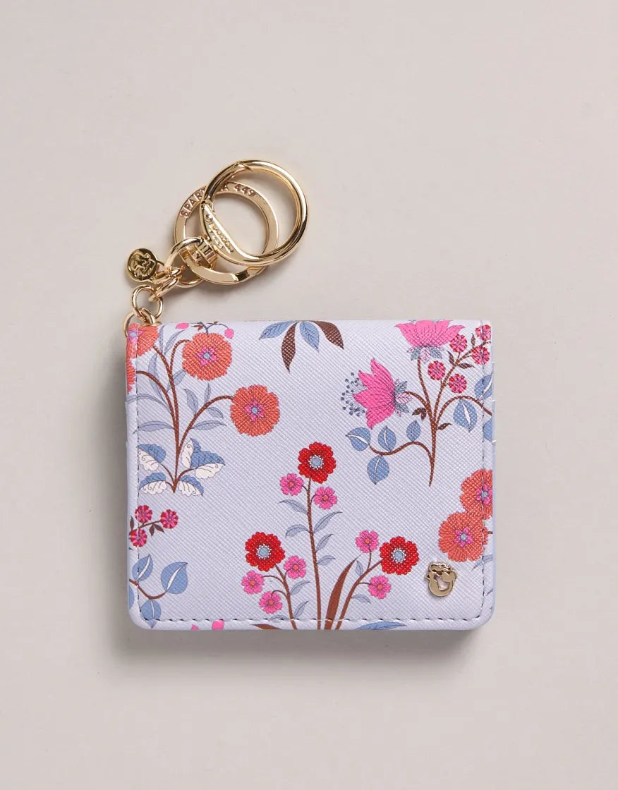 Card Keychain Oyster Factory Floral Sprigs