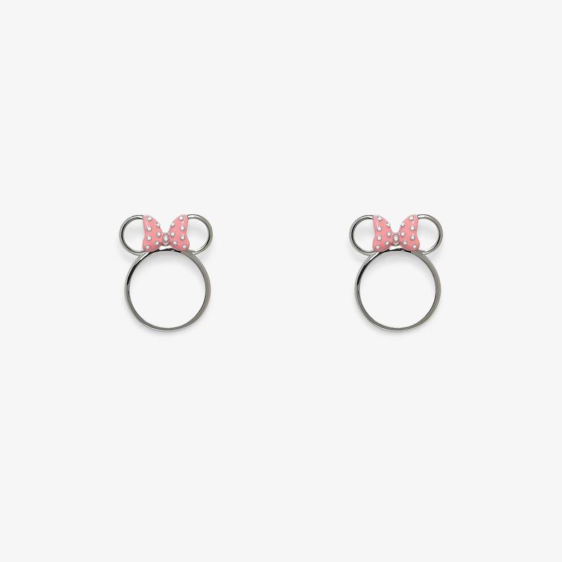 Silver Minnie Earrings