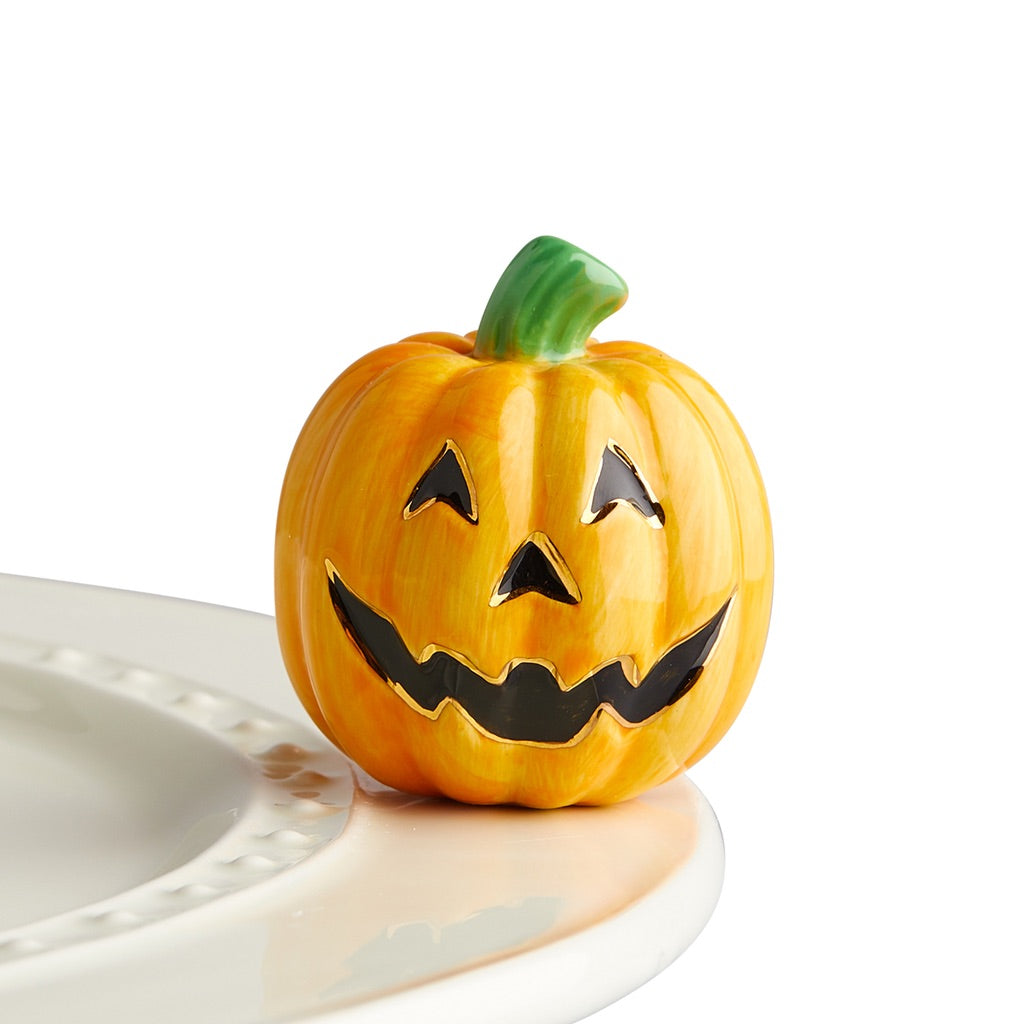 Carved Cutie-Pumpkin, Jack O Lantern- mini A216