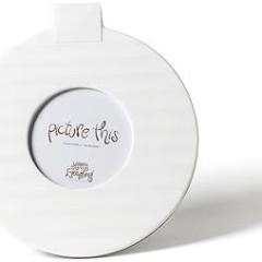 White Medium Stripe Mini 8.5 Round Frame