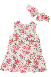 Floral Dress & Headband