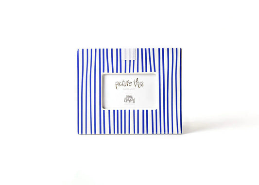 Indigo Skinny Stripe Mini Rectangle Picture Frame