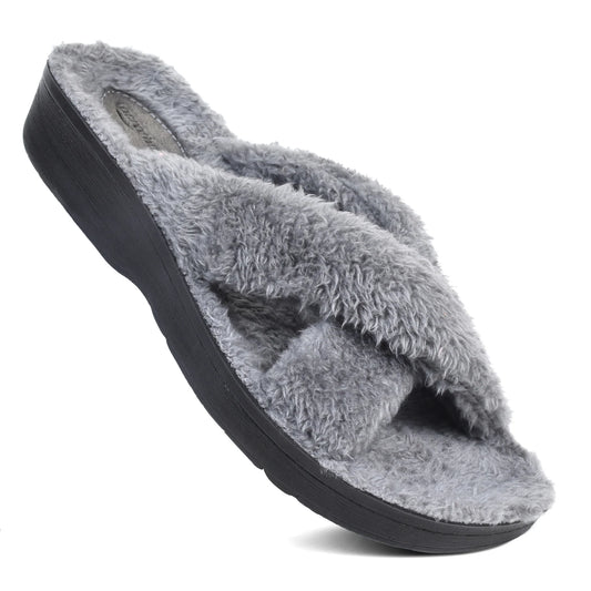 Lola Grey Indoor/Outdoor Slipper