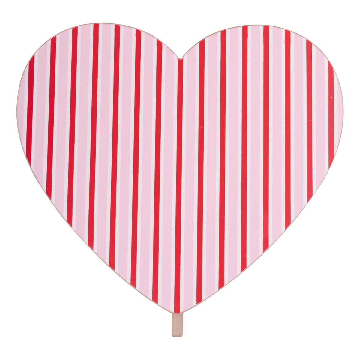 Candy Stripe Heart Topper