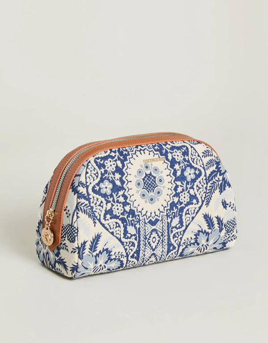 Large Zip Cosmetic Bag Peeples Song Park Palms