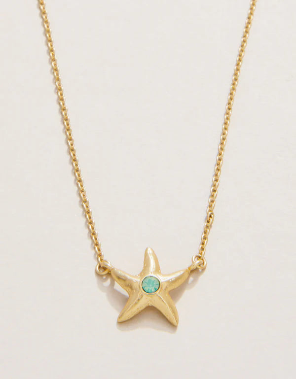 SLV Necklace 18" Friendship/Starfish Gold