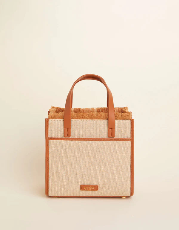 Raffia Fringe Dune Satchel Nutmeg