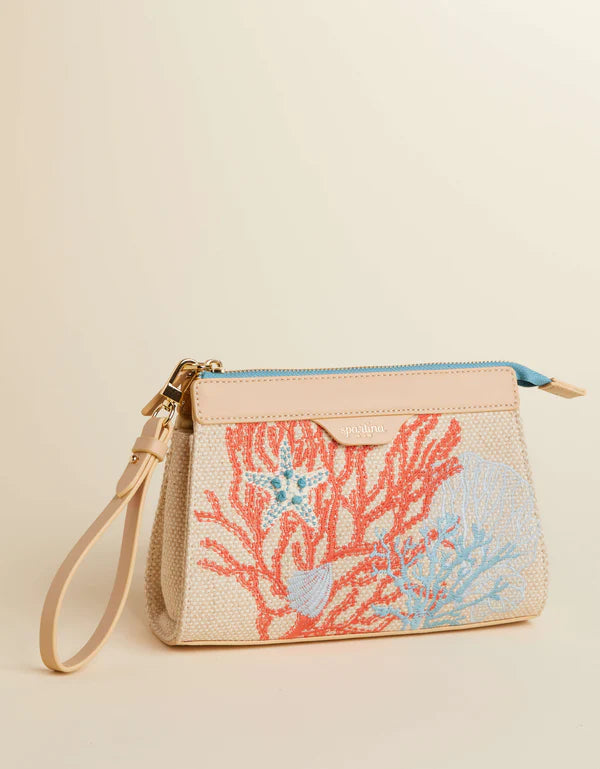 Annie Crossbody Wristlet Ogeechee Sea Life Coral