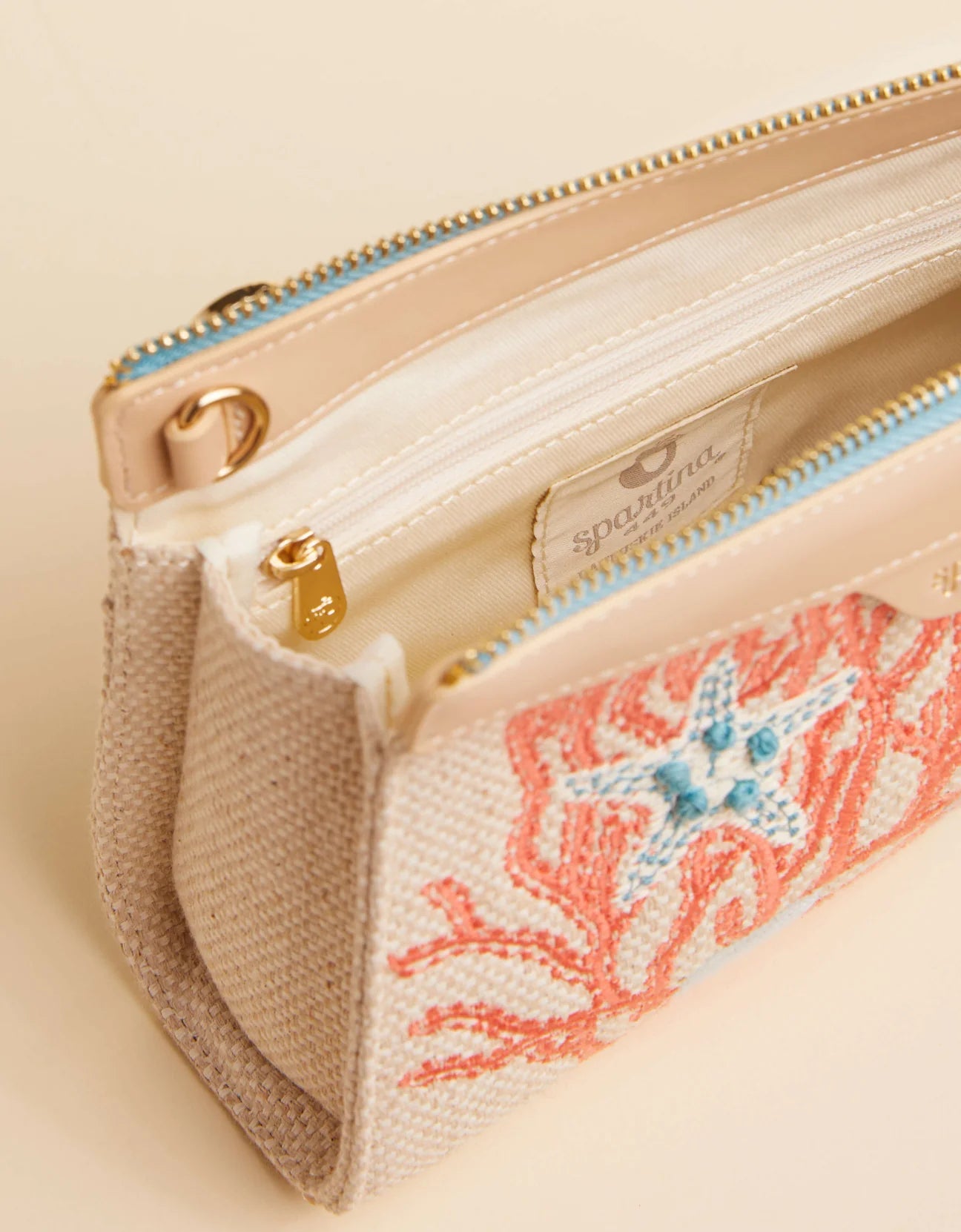 Annie Crossbody Wristlet Ogeechee Sea Life Coral