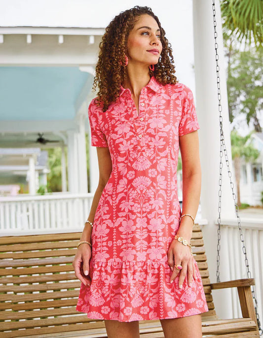 Joelle Polo Dress McAllister FLoral Vine