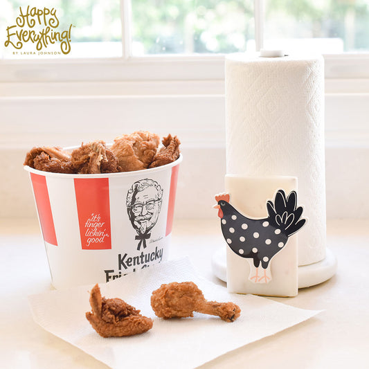 Mini Marble Paper Towel Holder