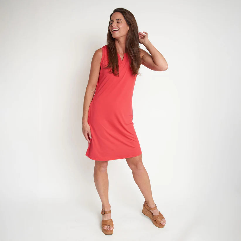 Zoey UPF 50+ Quick Dry Coral Dress