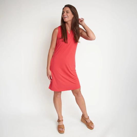Zoey UPF 50+ Quick Dry Coral Dress