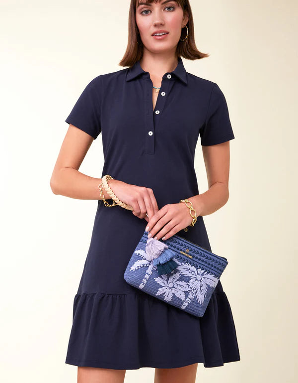 Maci Wristlet Ogeechee Blue Palm
