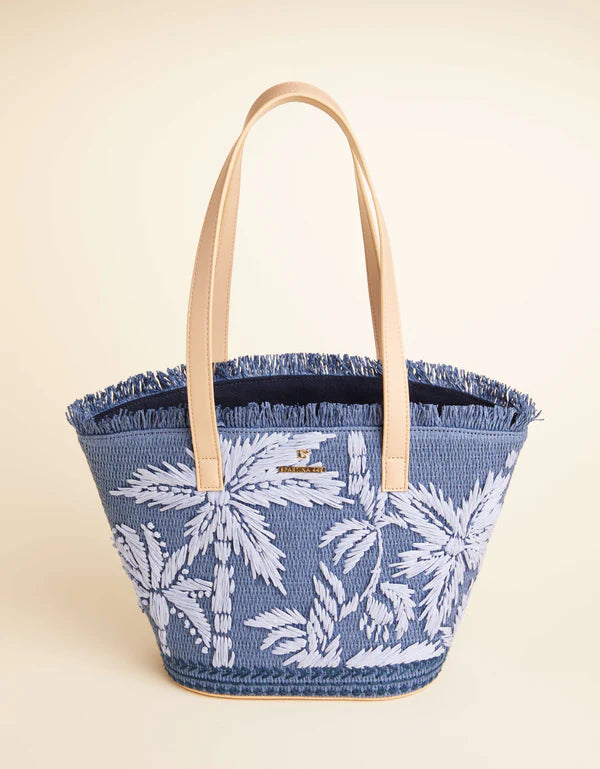 Small Tote Ogeechee Blue Palm