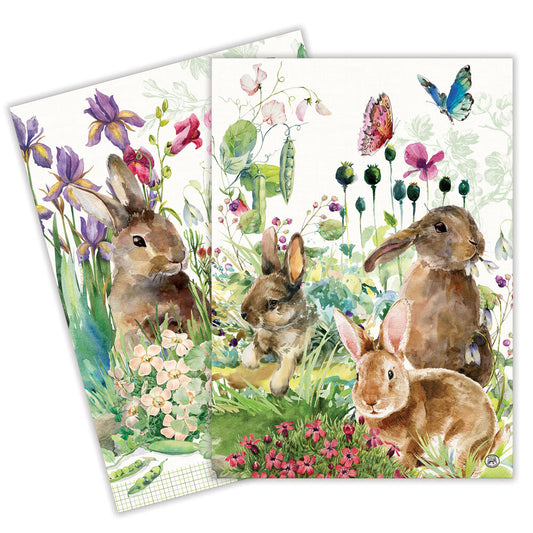 Bunny Meadow Kitchen Towels - Set of 2
