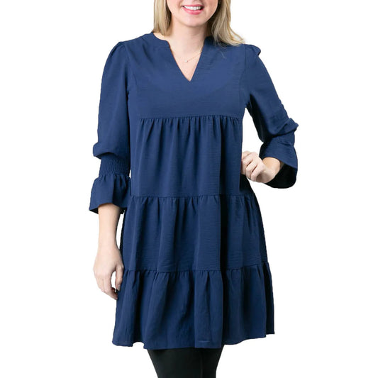 Debrah Dress - Navy