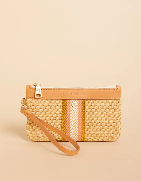 Straw Charlie Wristlet