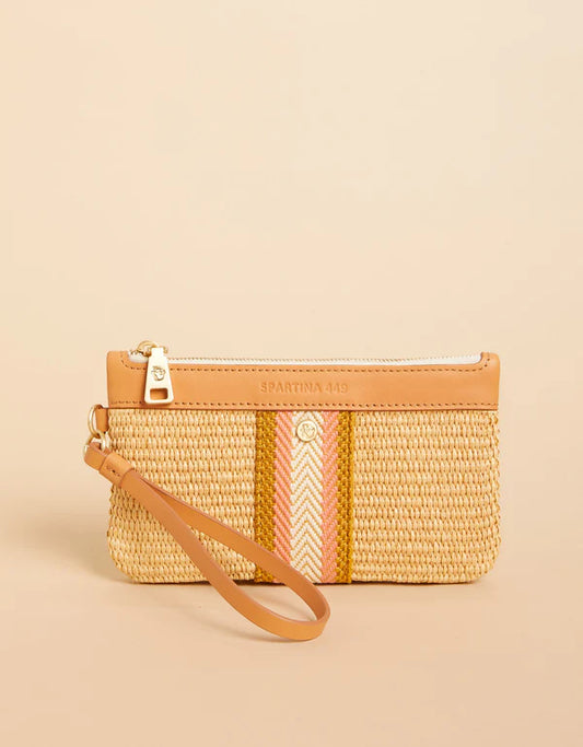 Straw Charlie Wristlet