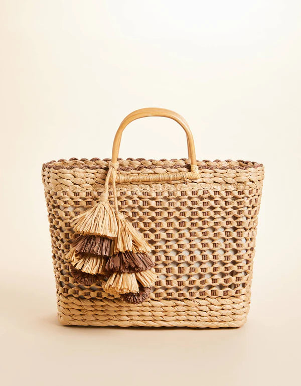 Papyrus Basket Tote Brown