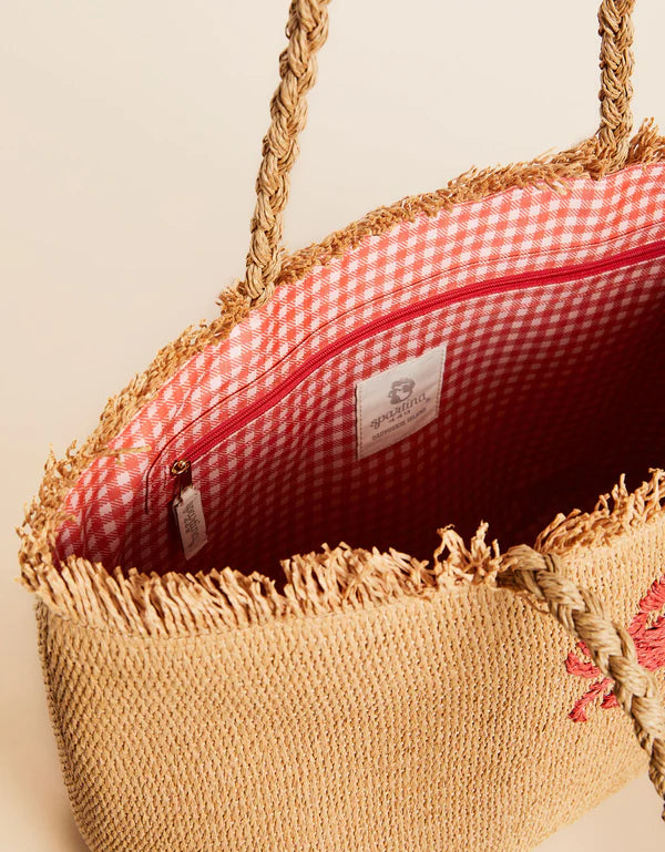 Woven Tote Satchel Hamilton Crab