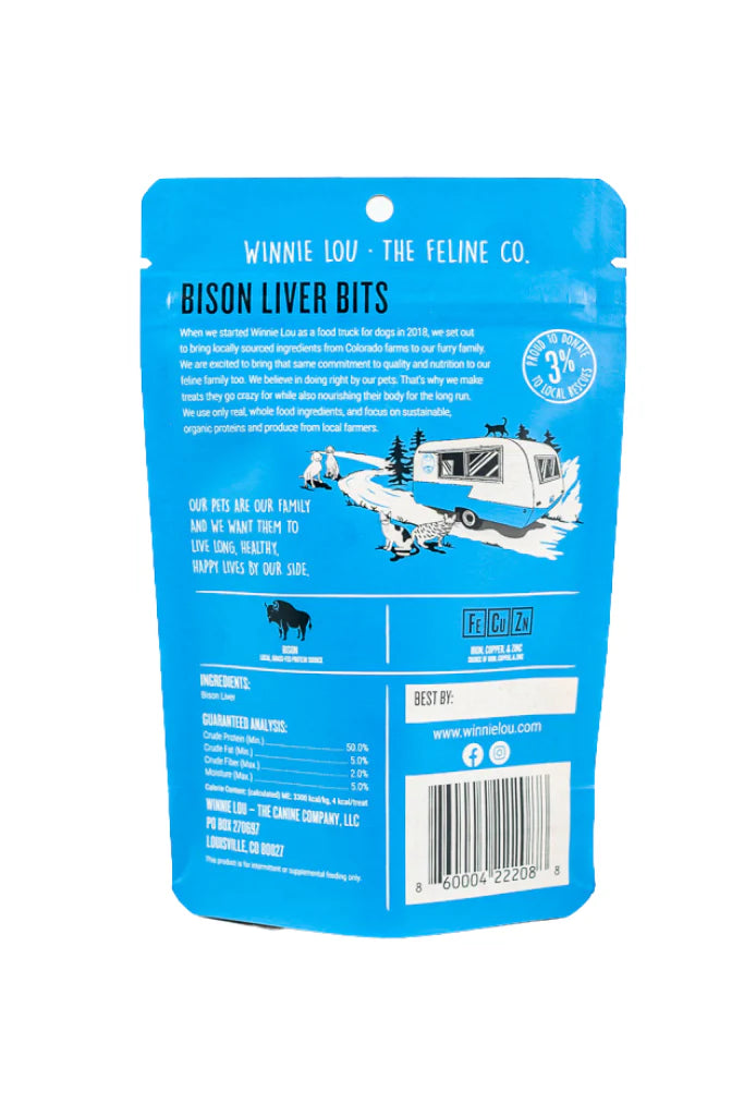 Bison Liver Bits for Cats