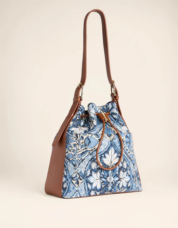 Eden Drawstring Japonica Cartouche Blue