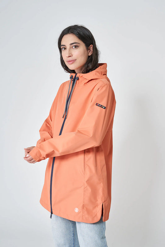 Thermosealed Raincoat - Coral