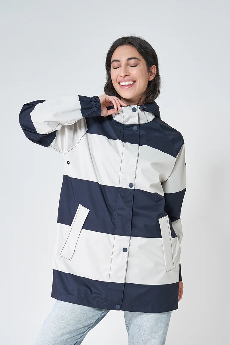 Printed Raincoat - Stripes