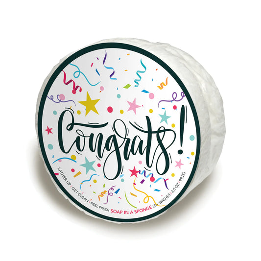 Soap in a Sponge Congrats!